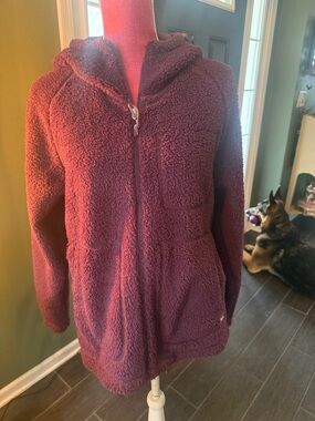 The North Face Women's Hooded Teddy Fleece Jacket - purple